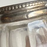 Set of hallmarked silver and fluted domed glass salt/pepper shakers