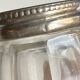 Set of hallmarked silver and fluted domed glass salt/pepper shakers