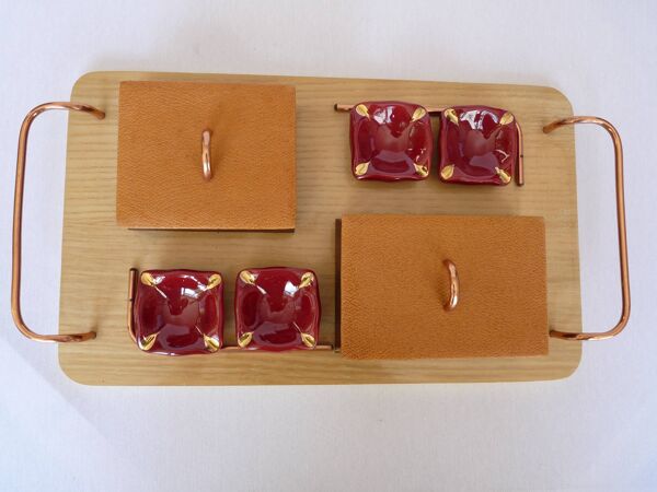 plateau jeux de cartes, cendrier