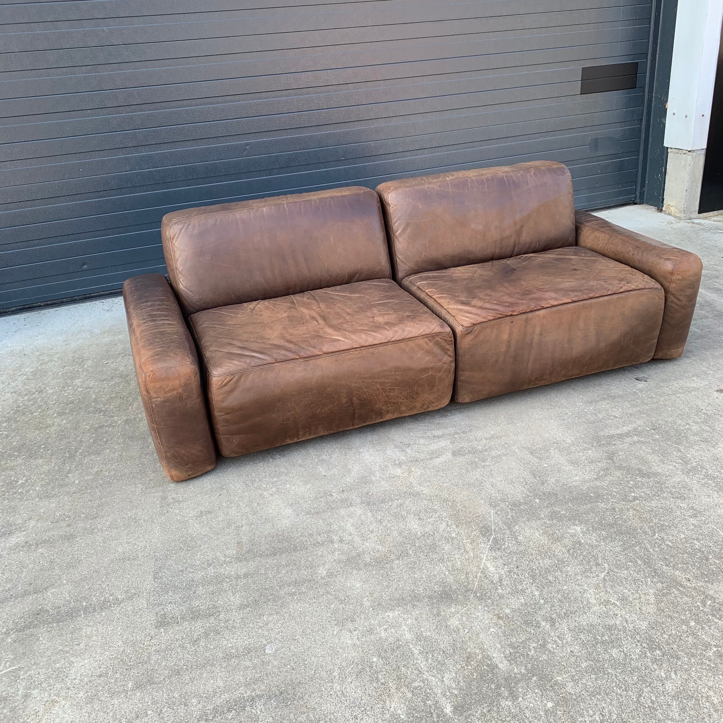 Leather sofa
