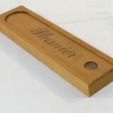 Old wooden pen tray