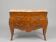 Commode style Louis XV marqueterie et marbre