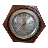 Octagonal pendulum clock JAZ vintage 1970