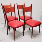 4 scandinavian vintage chairs