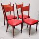 4 scandinavian vintage chairs