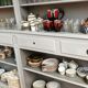 Great bibliotheque old grey patina