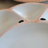 6 compartmentalized plates form crustacean crab