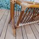 bamboo / rattan magazine rack, vintage, bohemian chic charm