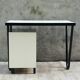 Modernist desk in metal and wood, 1950 s