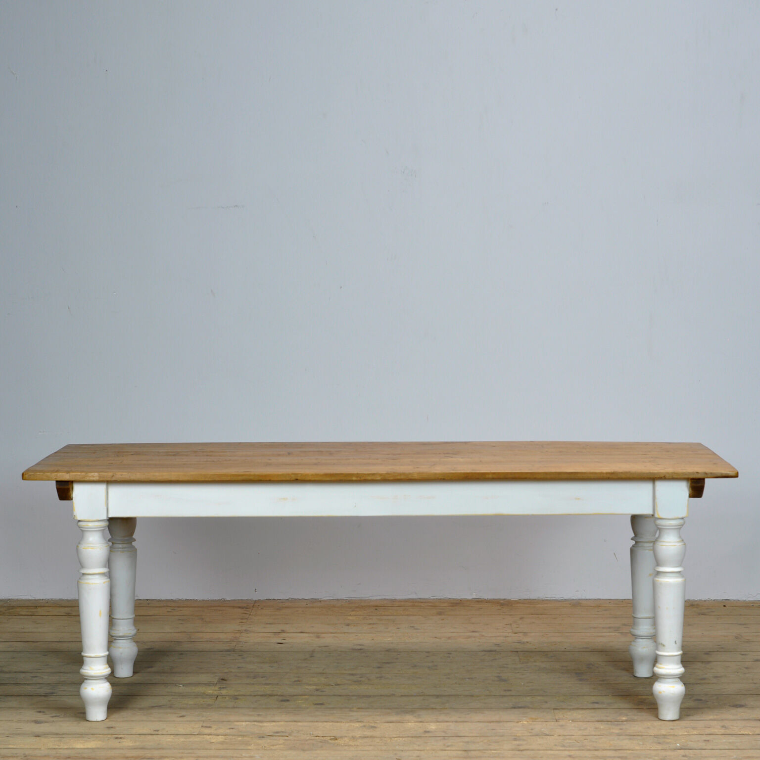 Vintage Pine Table With And Old Top