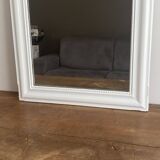 Louis Philippe mirror, late 19th century. White. 80x60.