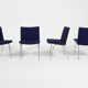 Set of 4 Danish Modern ‘Airport’ chairs by Hans J. Wegner