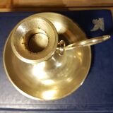 Brass cellar rat candle holder