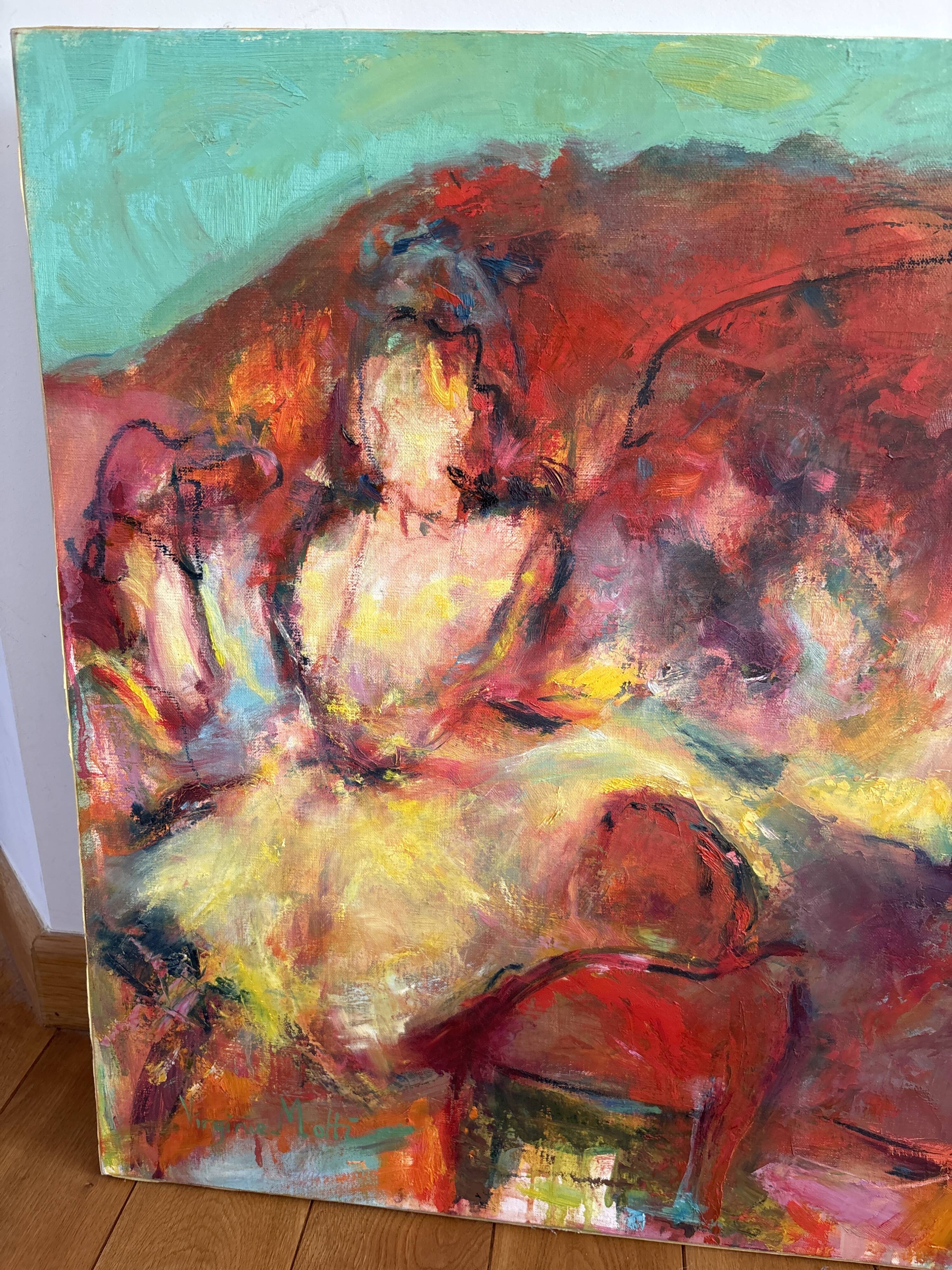 Oil painting on canvas by Virginie Motti Lefevre 2006