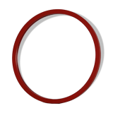 Miroir rond rouge kartell 1980s