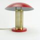 Art deco mushroom lamp made of glass, restored