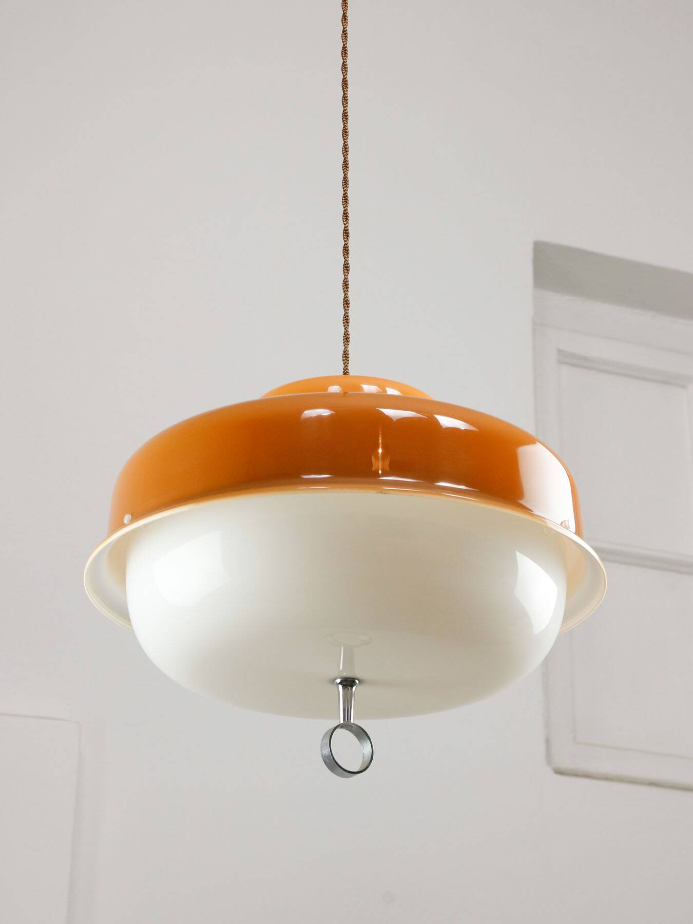 Space Age Brown Pendant from Guzzini, 1970s