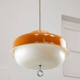 Space Age Brown Pendant from Guzzini, 1970s