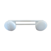 Porte manteau en métal laqué blanc années 70