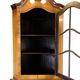 Antique display case/corner cabinet - Baroque style - walnut - glass door with bars - circa 1900