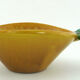 Saladier en céramique jaune et vert barbotine forme ananas - Vallauris France - vintage années 60