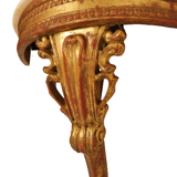 Antique style wall console Italy gilded wood