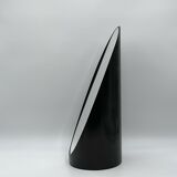 Unghia / lipstick lacquered black tabletop mirror, 70s