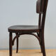 2 mahogany varnished bistro chairs