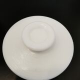 Vintage white opaline glass jar