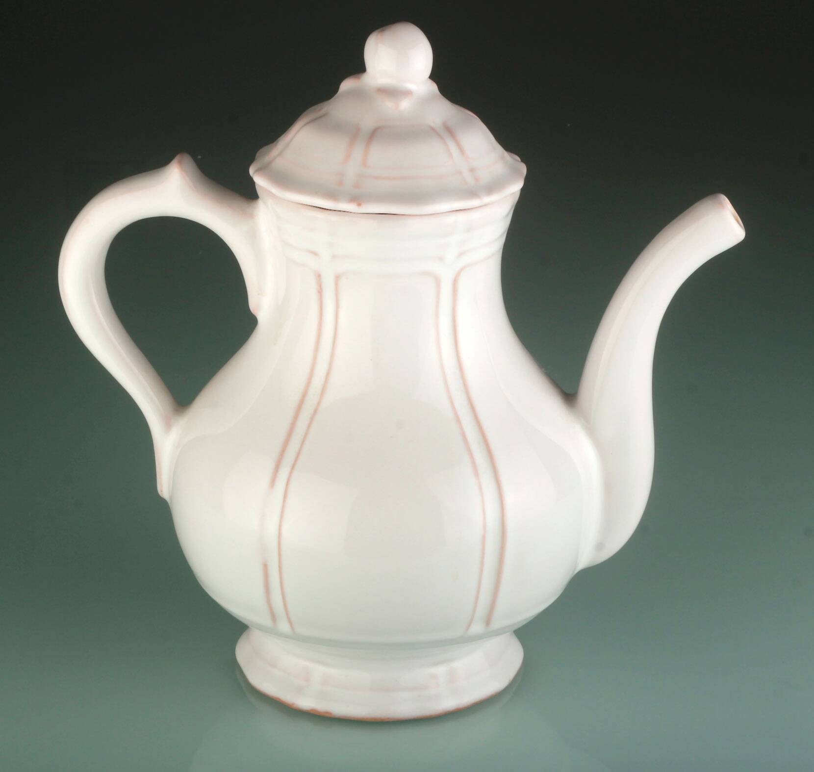 White teapot Henriot Quimper