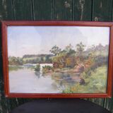 Painting "angling scene"