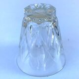 1950s 5 Arlequin glasses Transparent glass