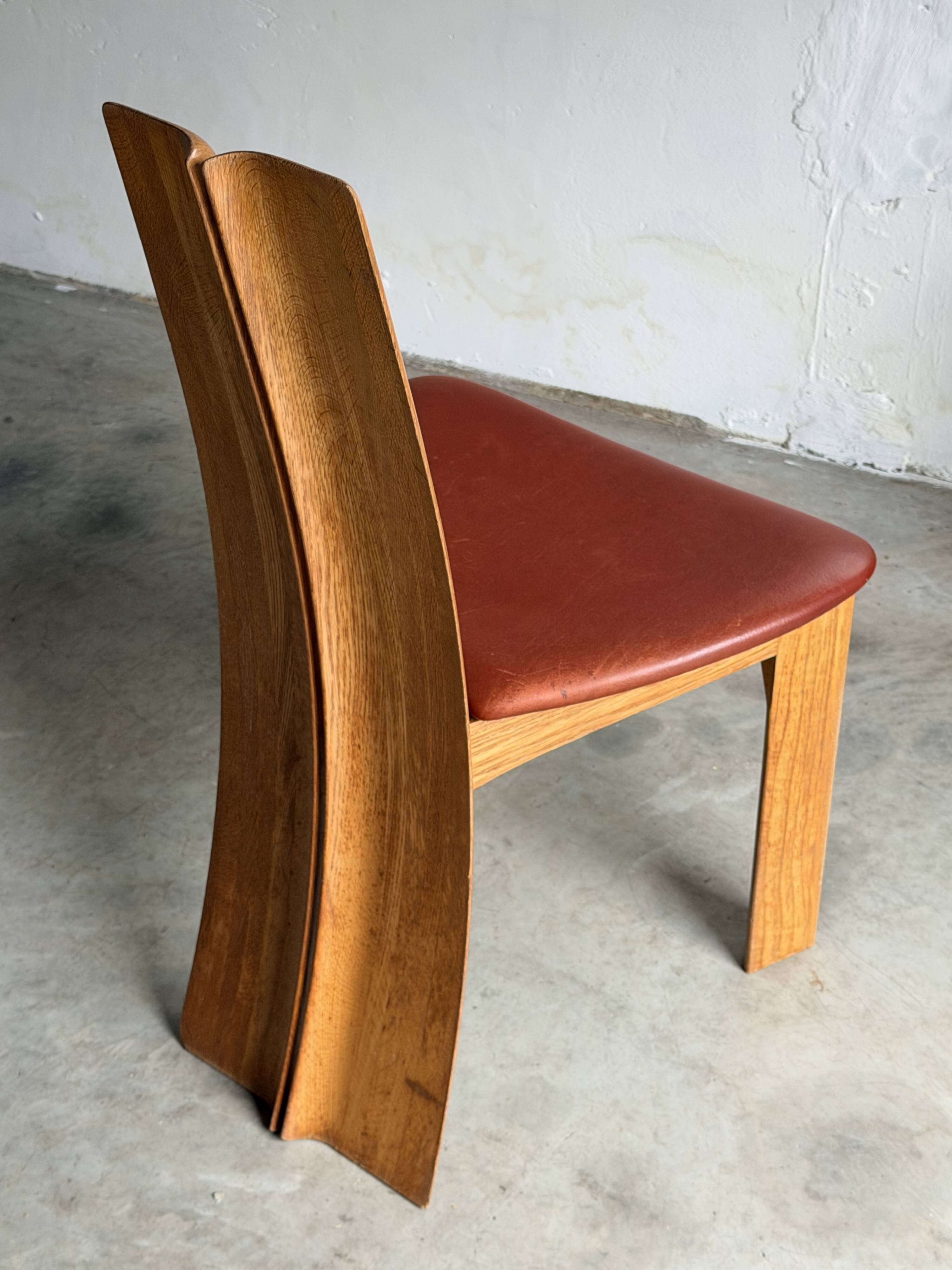 6 chaises à manger 'Orchid', Dries Van den Berghe, VDB -Pauvers, Belgique, 1985