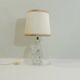Vintage crystal lamp from the 70s – sculpted base – small table lamp