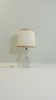 Vintage crystal lamp from the 70s – sculpted base – small table lamp