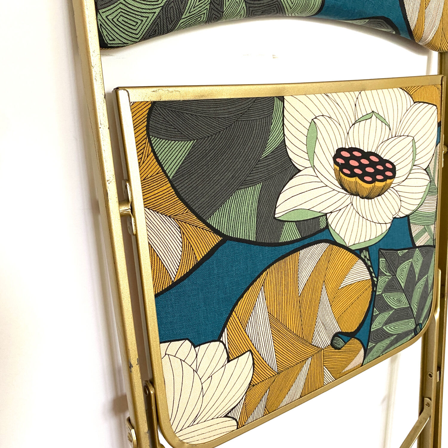 Chaise pliante vintage upcyclee - Idris