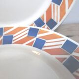 Six assiettes en faïence badonviller