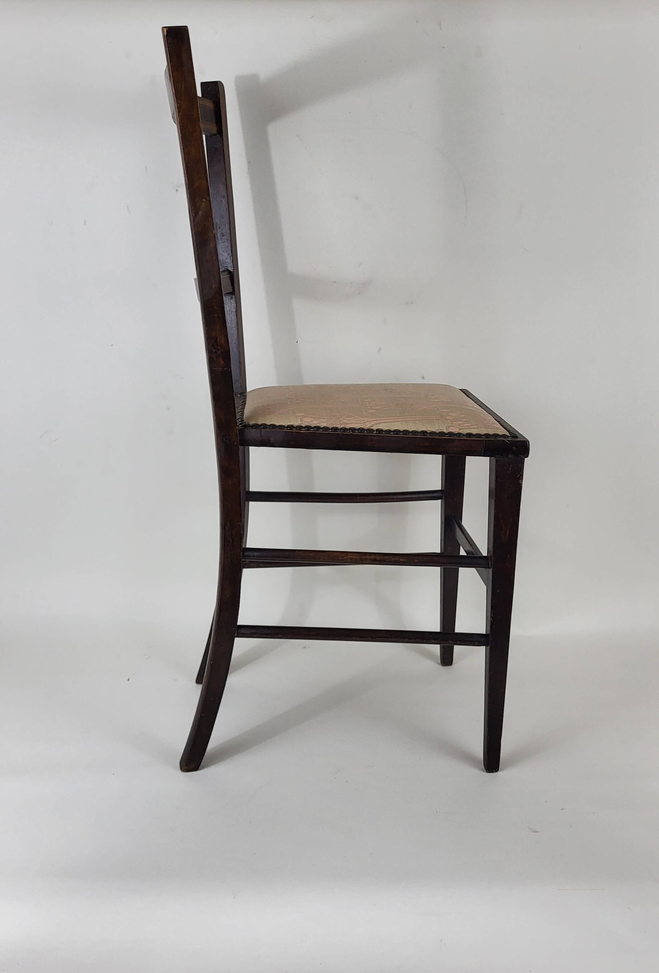 Pair of art nouveau english style chairs