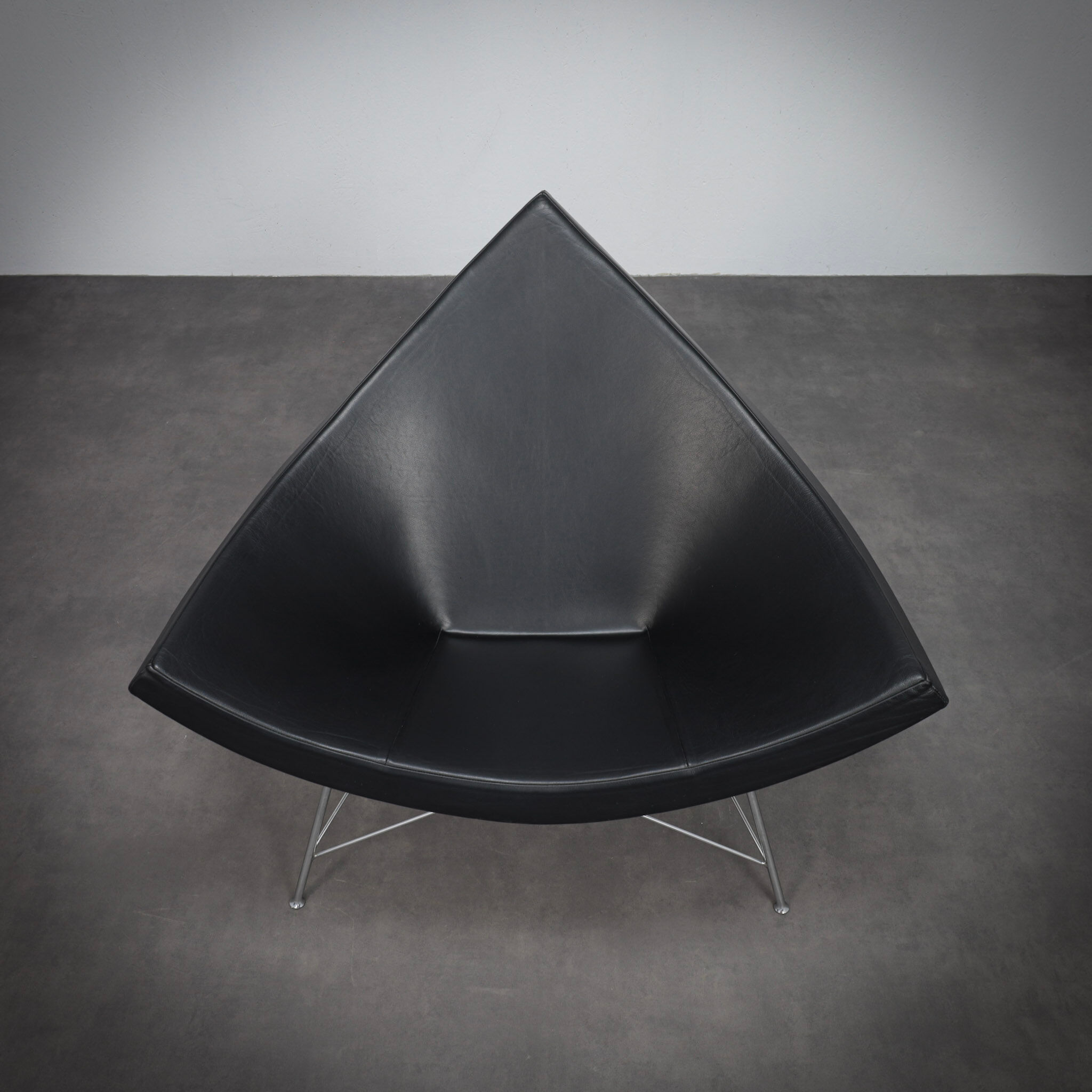Fauteuil  en cuir Coconut par George Nelson pour Vitra, 1955
