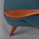 Danish reupholstered blue sofa by Johannes Andersen for CFC Silkeborg, 1960s