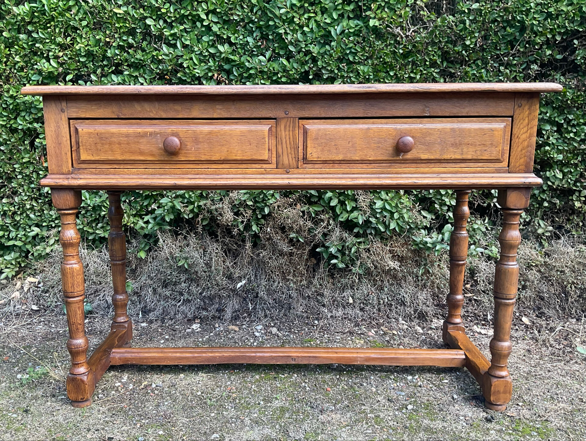 Ancienne console de ferme en bois Massif