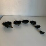 Vintage ashtrays 1950 hedgehogs by Walter Bosse for Hertha Baller