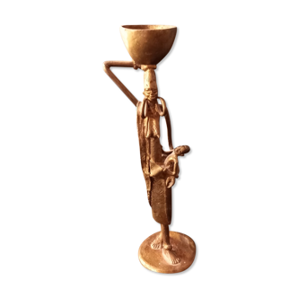 African bronze statue