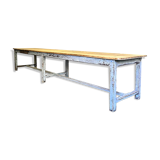 Large patinated workshop table