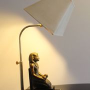 Lampe de table Hollywood Regency décor Pharaon, années 1070