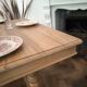 Henri II mid-table in solid walnut – Custom finish