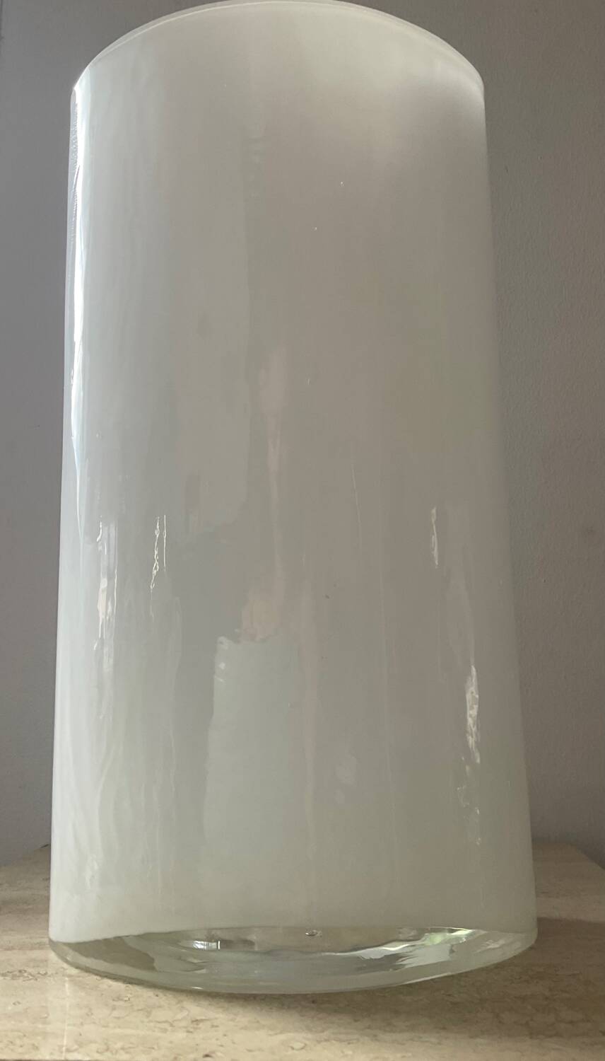Vintage organic glass paste vase