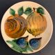 Glazed ceramic plate Puigdemont fruits, 1960