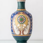 Monumental vase Lindus Art Nouveau–Art Deco, Arnhemsche Fayencefabriek, 1910s