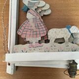 Rare children's room Art Deco style Bonnichon Bonton Bonpoint nursery chandelier